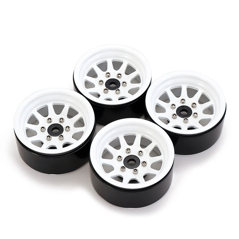 INJORA 1.9" 10-spoke Stamped Steel Wheels for 1/10 RC Crawlers - Image 18