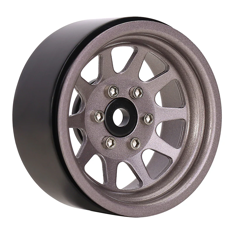INJORA 1.9" 10-spoke Stamped Steel Wheels for 1/10 RC Crawlers - Image 9