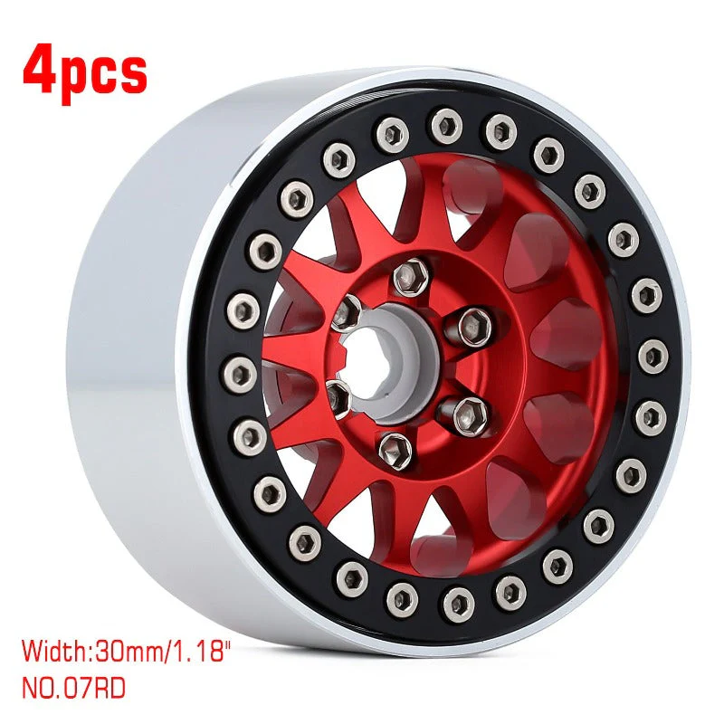 INJORA 4PCS 1.9" 12-spoke Metal Beadlock Wheel Rims for 1/10 RC Crawler - Image 15