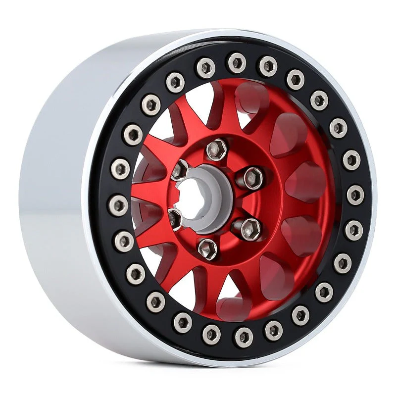 INJORA 4PCS 1.9" 12-spoke Metal Beadlock Wheel Rims for 1/10 RC Crawler - Image 16