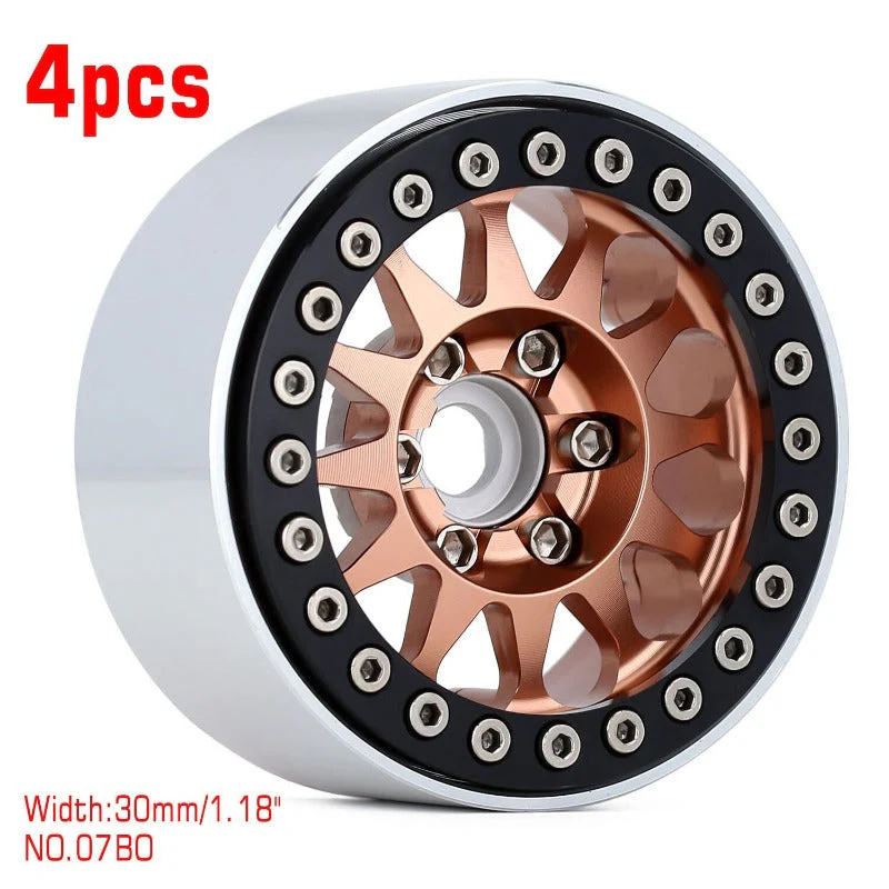 INJORA 4PCS 1.9" 12-spoke Metal Beadlock Wheel Rims for 1/10 RC Crawler - Image 19