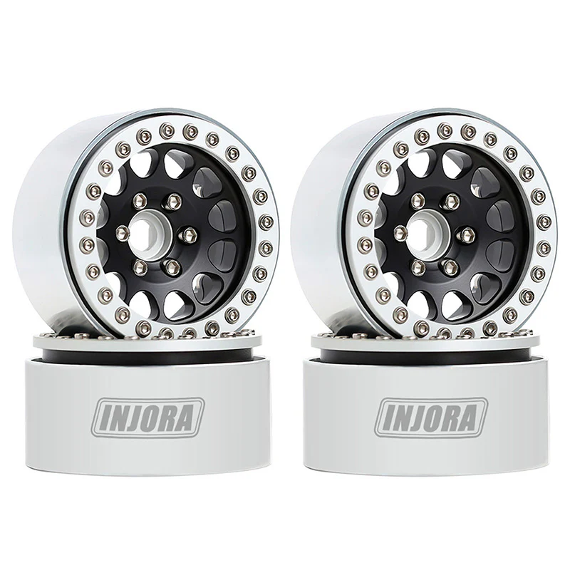 INJORA 4PCS 1.9" Aluminum Alloy Beadlock Wheel Rims for 1/10 RC Crawler - Image 10