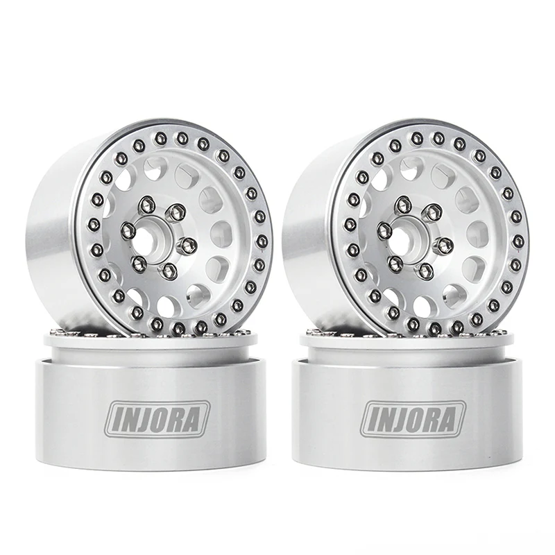 INJORA 4PCS 1.9" Aluminum Alloy Beadlock Wheel Rims for 1/10 RC Crawler - Image 14