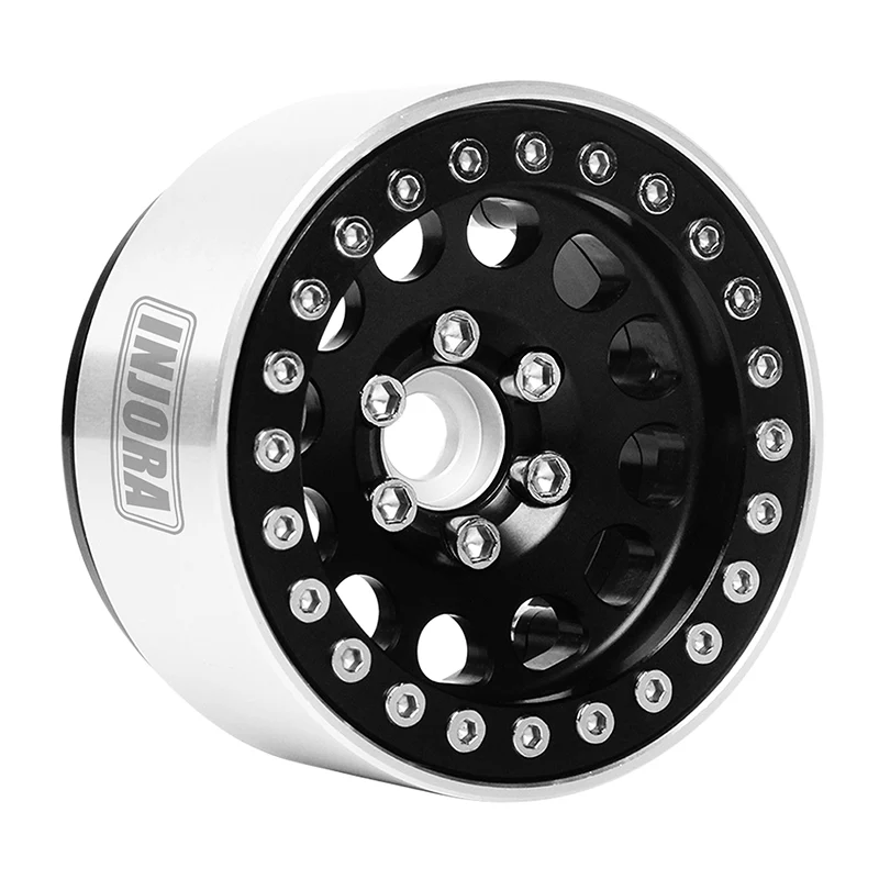 INJORA 4PCS 1.9" Aluminum Alloy Beadlock Wheel Rims for 1/10 RC Crawler - Image 3