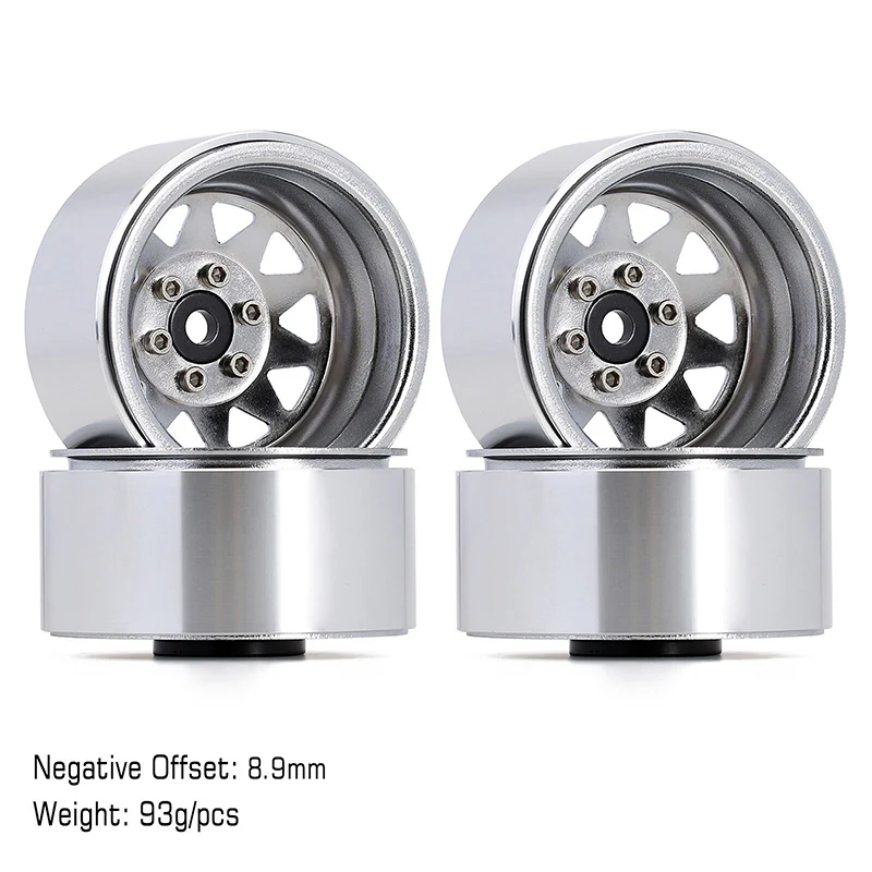 INJORA 1.9" Deep Dish -8.9mm Offset Wheels for 1/10 RC Crawlers (W1940) - Image 20