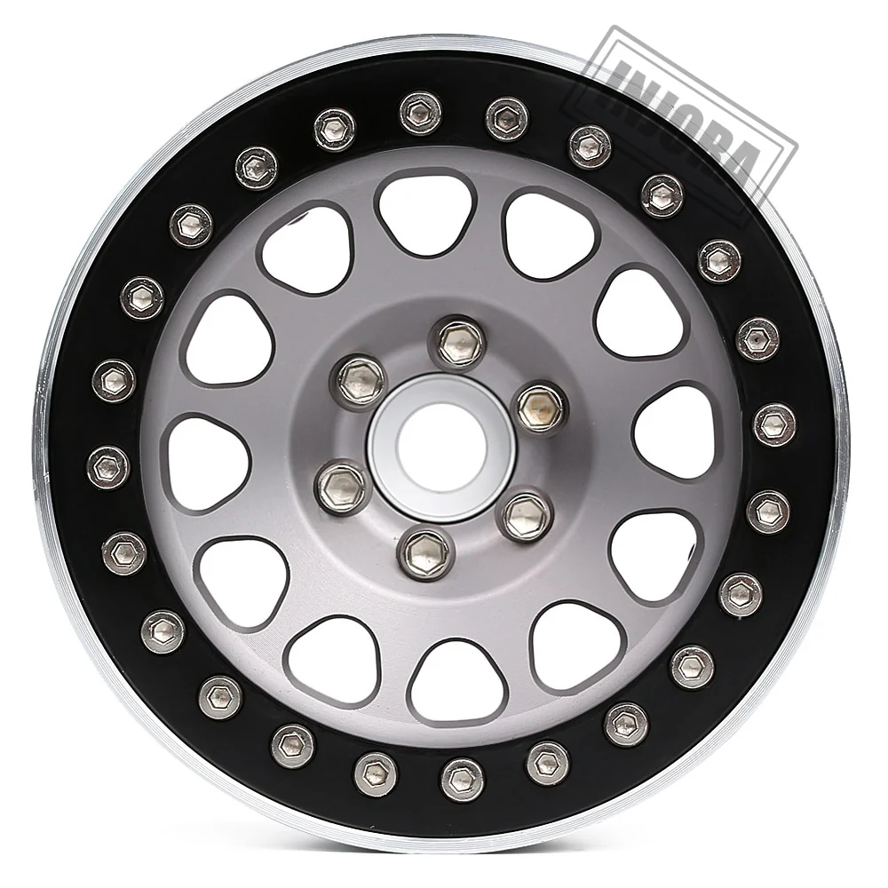 INJORA 2.2" Aluminum Beadlock Wheels for 1/10 RC Crawlers - Image 10