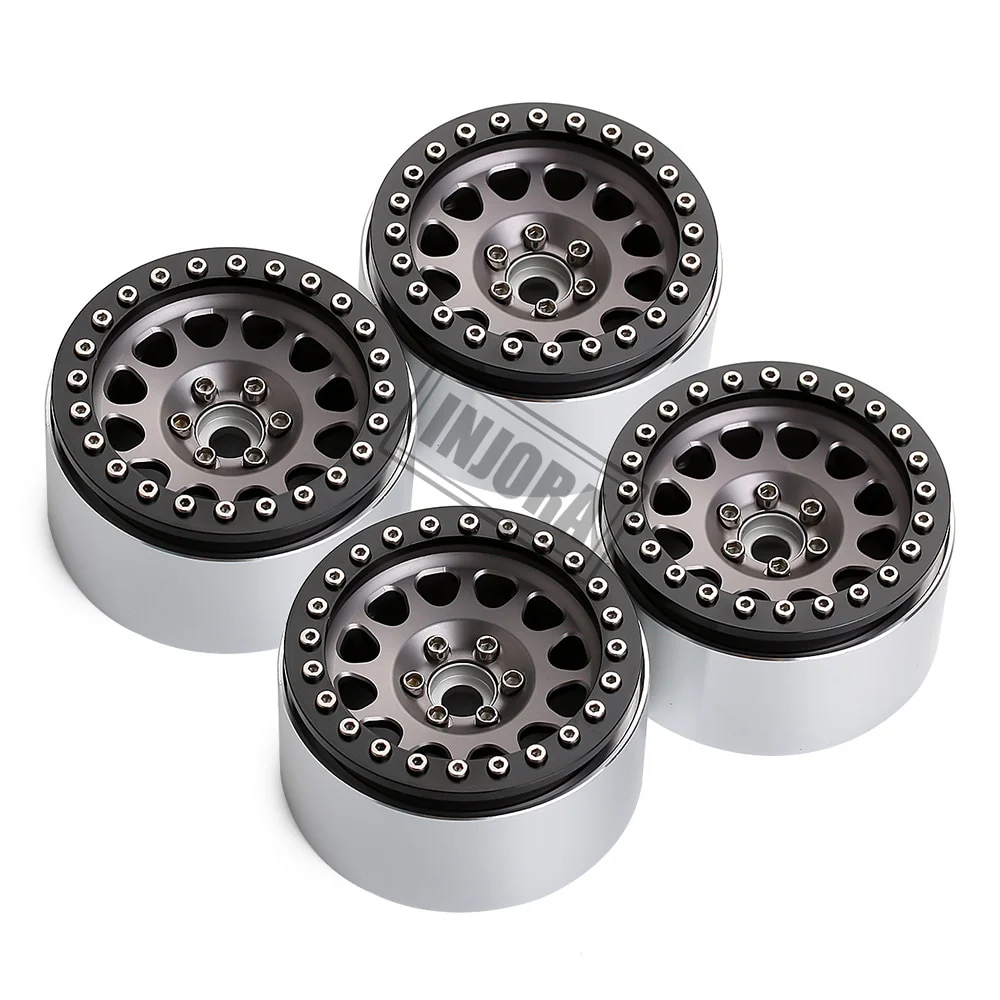 INJORA 2.2" Aluminum Beadlock Wheels for 1/10 RC Crawlers - Image 12