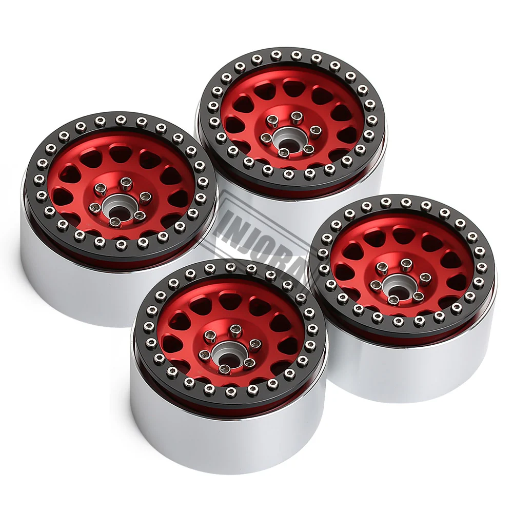 INJORA 2.2" Aluminum Beadlock Wheels for 1/10 RC Crawlers - Image 17