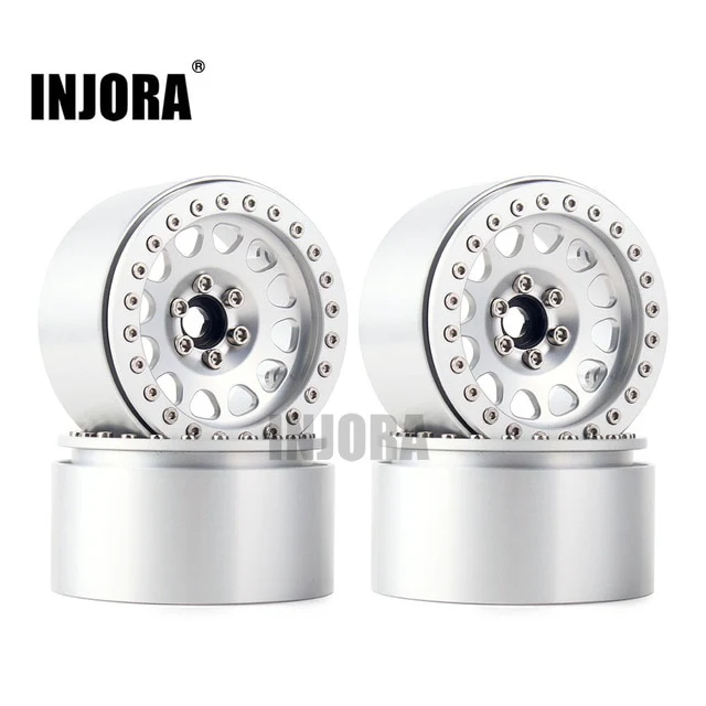INJORA 2.2" Aluminum Beadlock Wheels for 1/10 RC Crawlers - Image 18