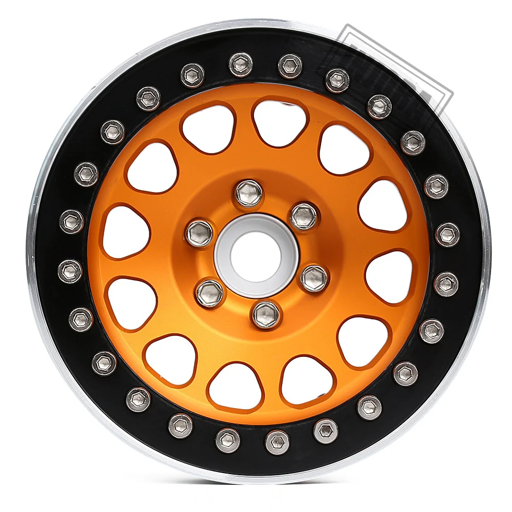 INJORA 2.2" Aluminum Beadlock Wheels for 1/10 RC Crawlers - Image 3