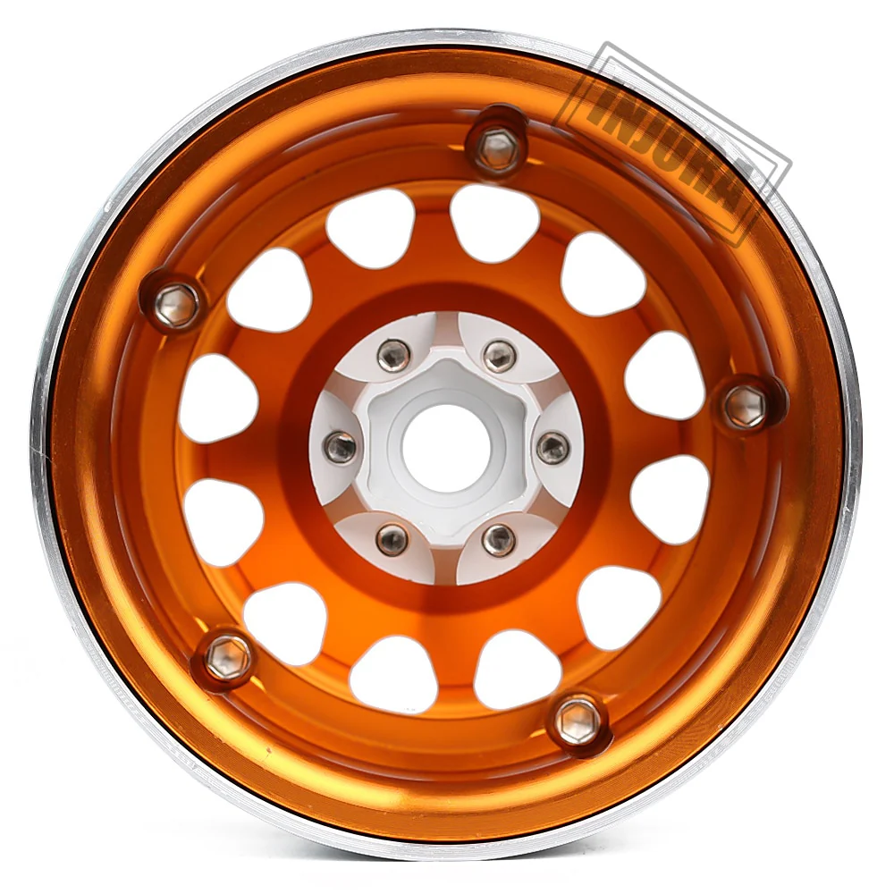 INJORA 2.2" Aluminum Beadlock Wheels for 1/10 RC Crawlers - Image 4