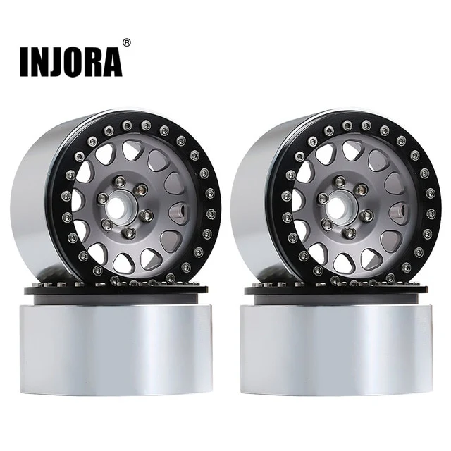 INJORA 2.2" Aluminum Beadlock Wheels for 1/10 RC Crawlers - Image 7