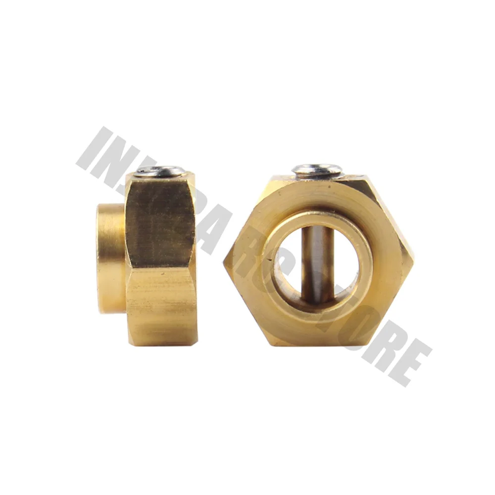 INJORA 4PCS 5/8.5/10mm Heavy Brass 12mm Wheel Hex Extenders for Traxxas TRX4 - Image 10