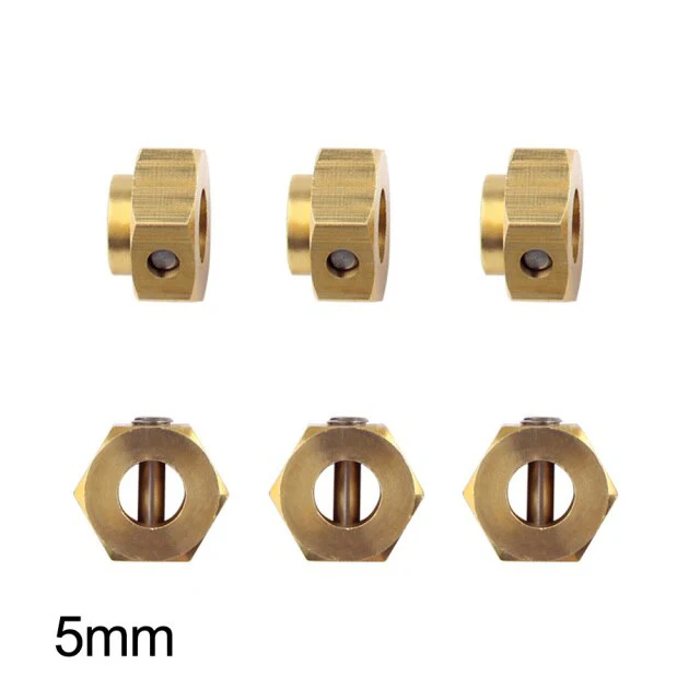 INJORA 4PCS 5/8.5/10mm Heavy Brass 12mm Wheel Hex Extenders for Traxxas TRX4 - Image 6