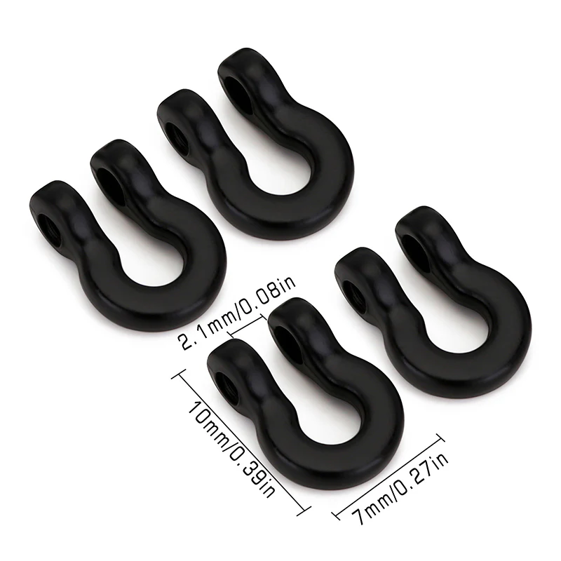 INJORA D Rings Tow Hooks with M2 Screws for SCX24 Bumpers - Image 4