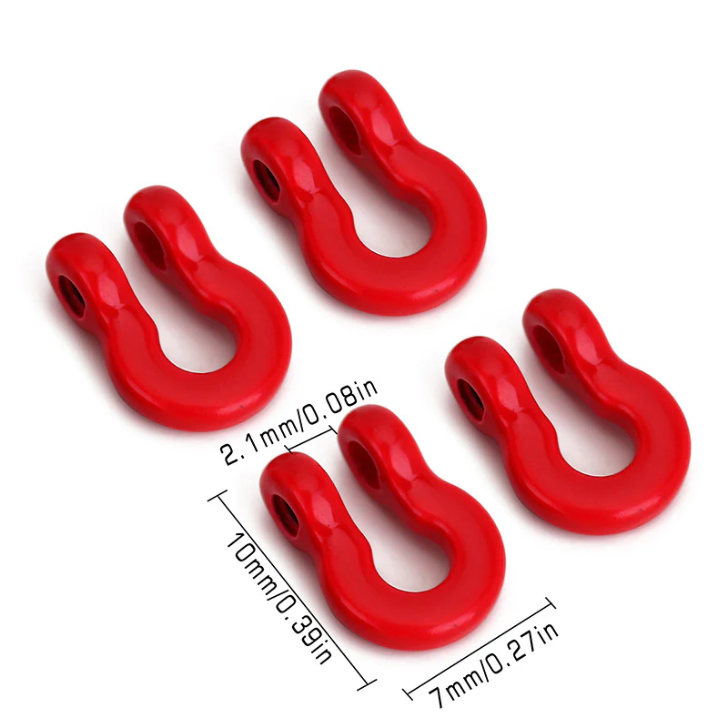 INJORA D Rings Tow Hooks with M2 Screws for SCX24 Bumpers - Image 8