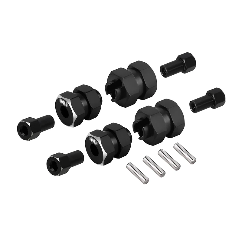 INJORA 9mm(+5mm) Stainless Steel Extended Wheel Hexes For 1/24 SCX24 AX24 - Image 16