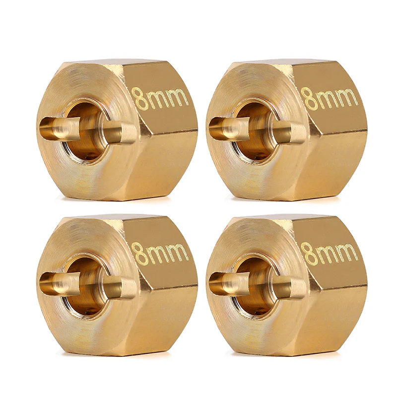 INJORA 12mm Brass Wheel Hex Hub Extenders for 1/10 RC Crawlers - Image 3