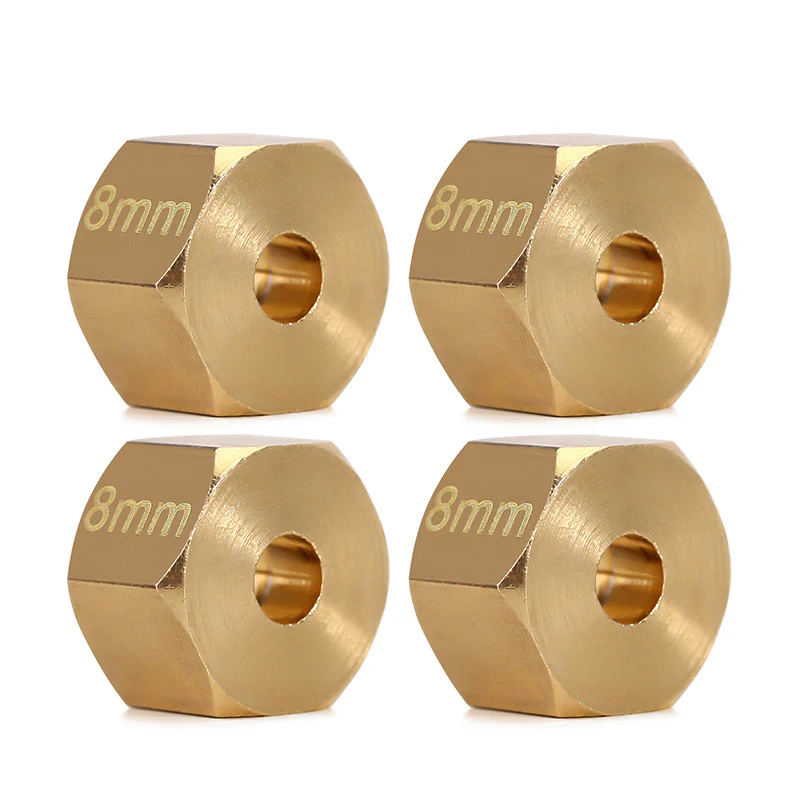 INJORA 12mm Brass Wheel Hex Hub Extenders for 1/10 RC Crawlers - Image 4