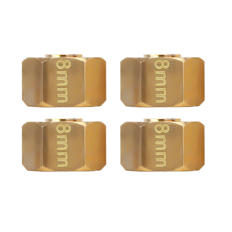 INJORA 12mm Brass Wheel Hex Hub Extenders for 1/10 RC Crawlers - Image 5