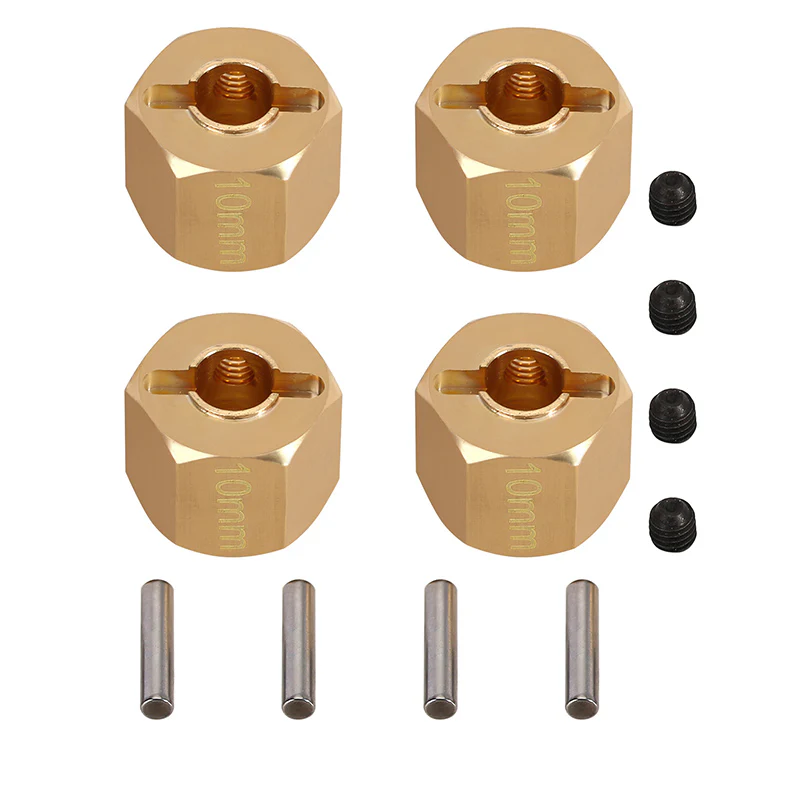 INJORA 12mm Brass Wheel Hex Hub Extenders for 1/10 RC Crawlers - Image 9