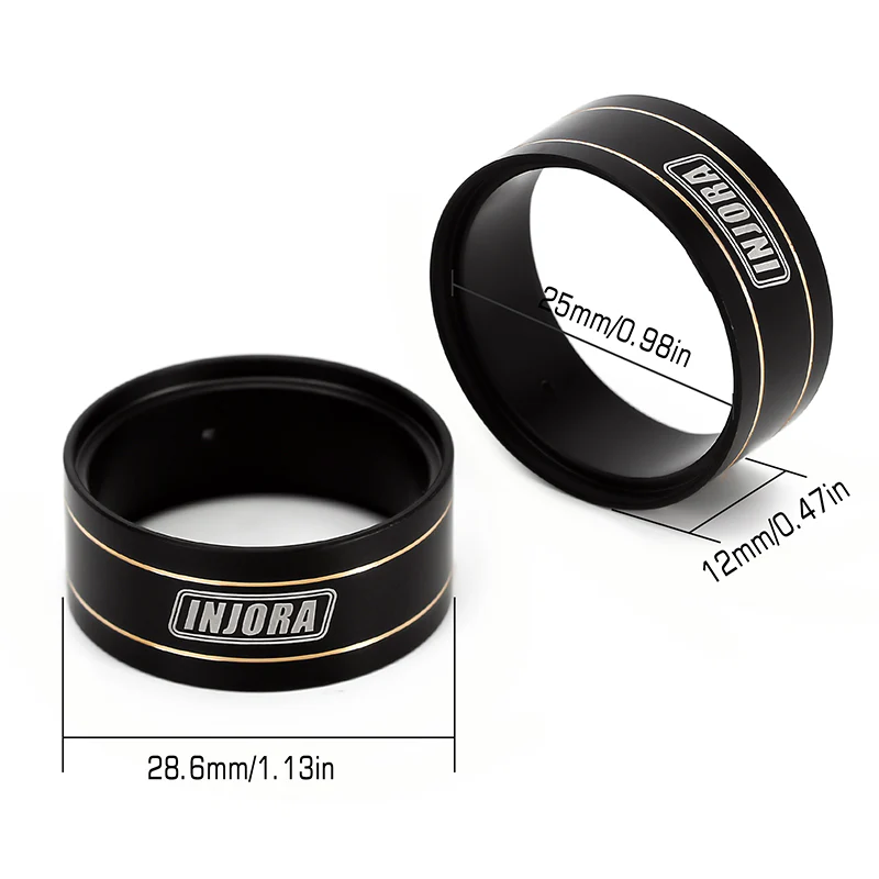 INJORA 12g/pcs Brass Inner Clamp Rings for INJORA 1.0" Wheels & 1.0" Tires - Image 13
