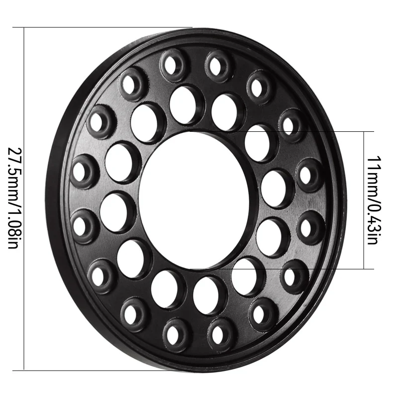 [Clearance Sale] INJORA 4PCS CNC Aluminum Outer Beadlock Rings for INJORA 1.0" Wheel Rims - Image 3