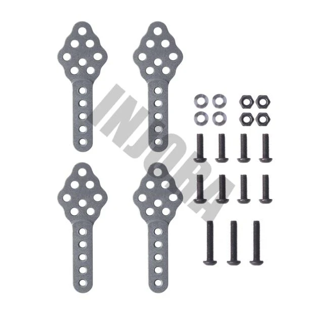 INJORA 4pcs CNC Metal Shock Absorber Mount Adjust Height Angle Stand for 1/10 RC Crawler - Image 2