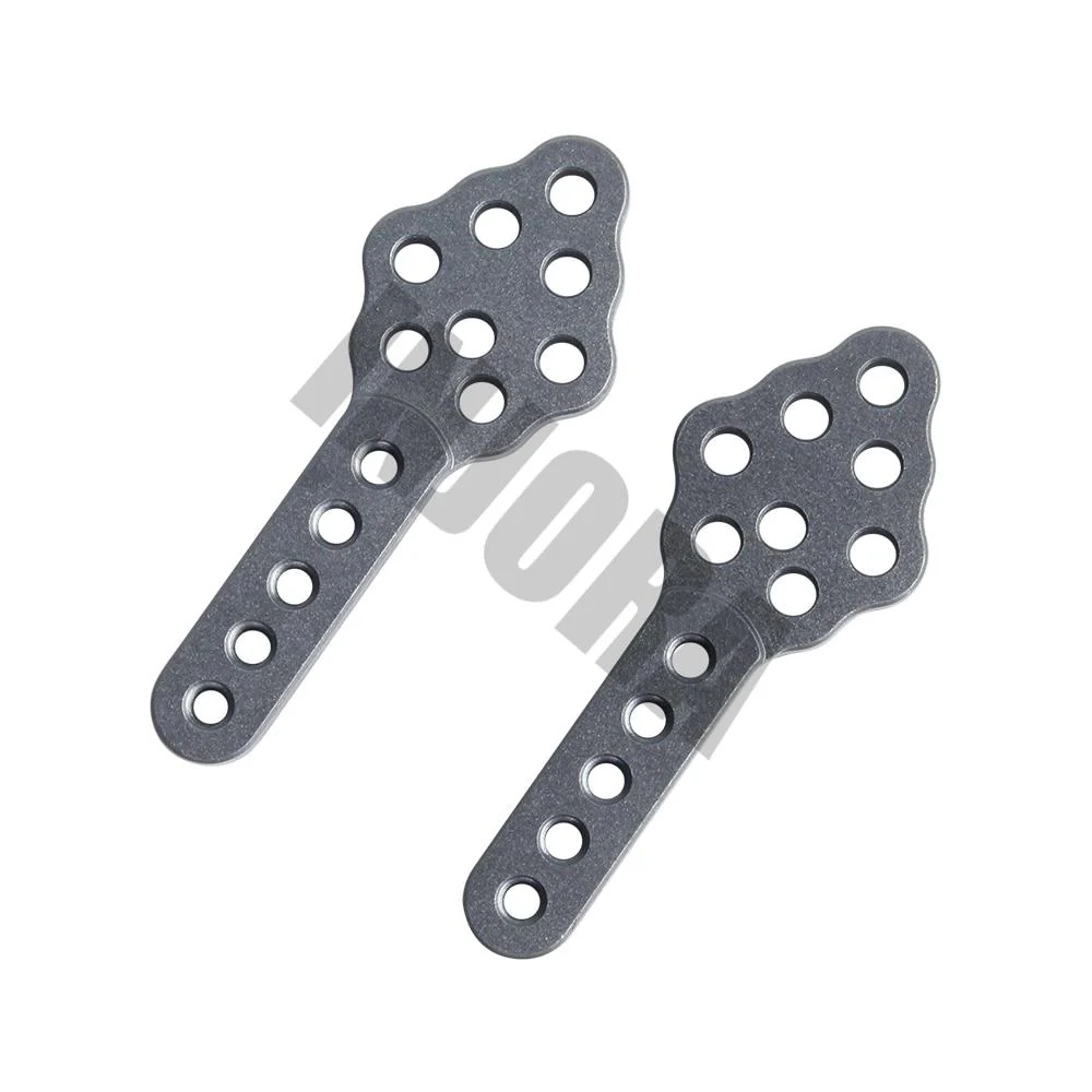 INJORA 4pcs CNC Metal Shock Absorber Mount Adjust Height Angle Stand for 1/10 RC Crawler - Image 4