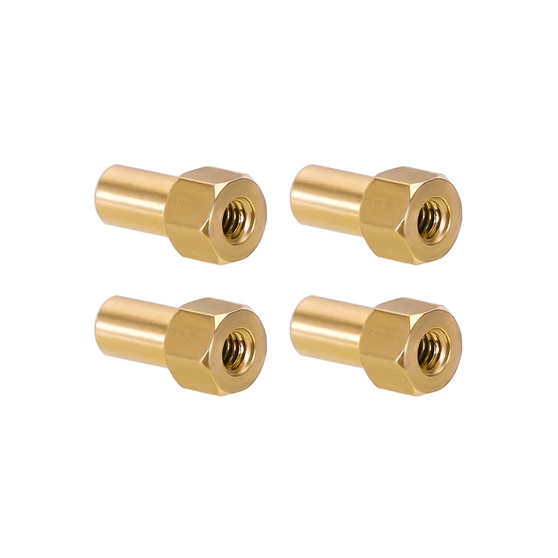 INJORA M2 Brass Nuts for INJORA +5mm SCX24 Wheel Hex Extenders - Image 4