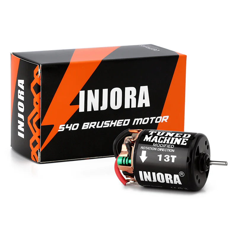 INJORA 540 3-Slot Waterproof Brushed Motor 13T 21T 35T 45T 55T 80T for 1/10 RC Crawler - Image 5