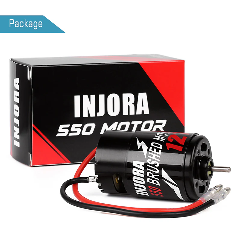 INJORA 550 3-SLOT Waterproof Brushed Motor 12T 21T 29T 35T 55Tfor 1/10 RC Crawler - Image 3