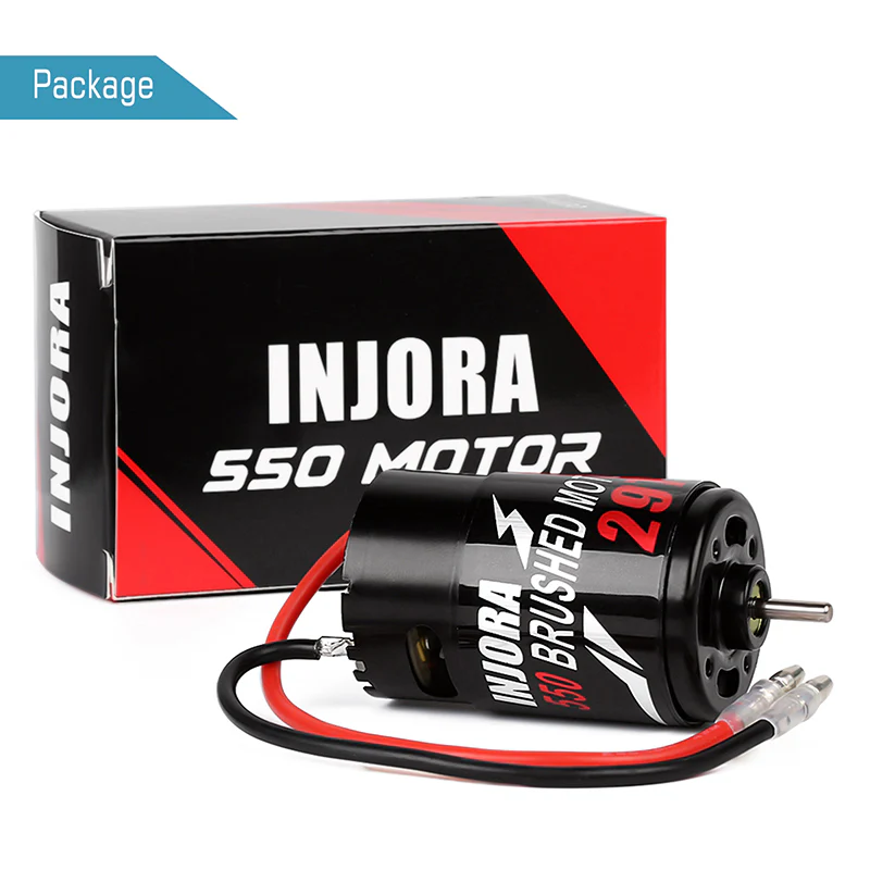 INJORA 550 3-SLOT Waterproof Brushed Motor 12T 21T 29T 35T 55Tfor 1/10 RC Crawler - Image 7
