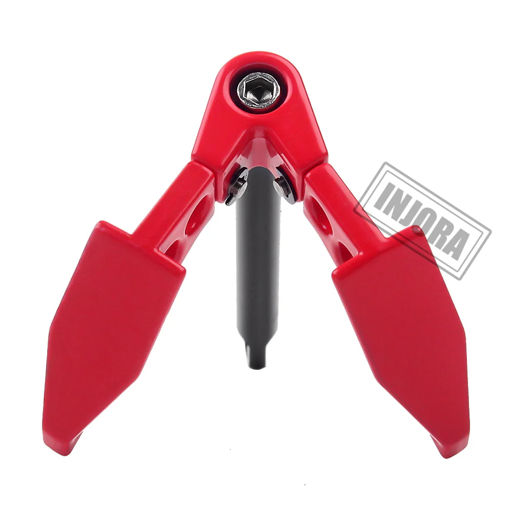 INJORA 60*40mm Metal Foldable Winch Earth Anchor Decor for 1/10 RC Crawler - Image 4