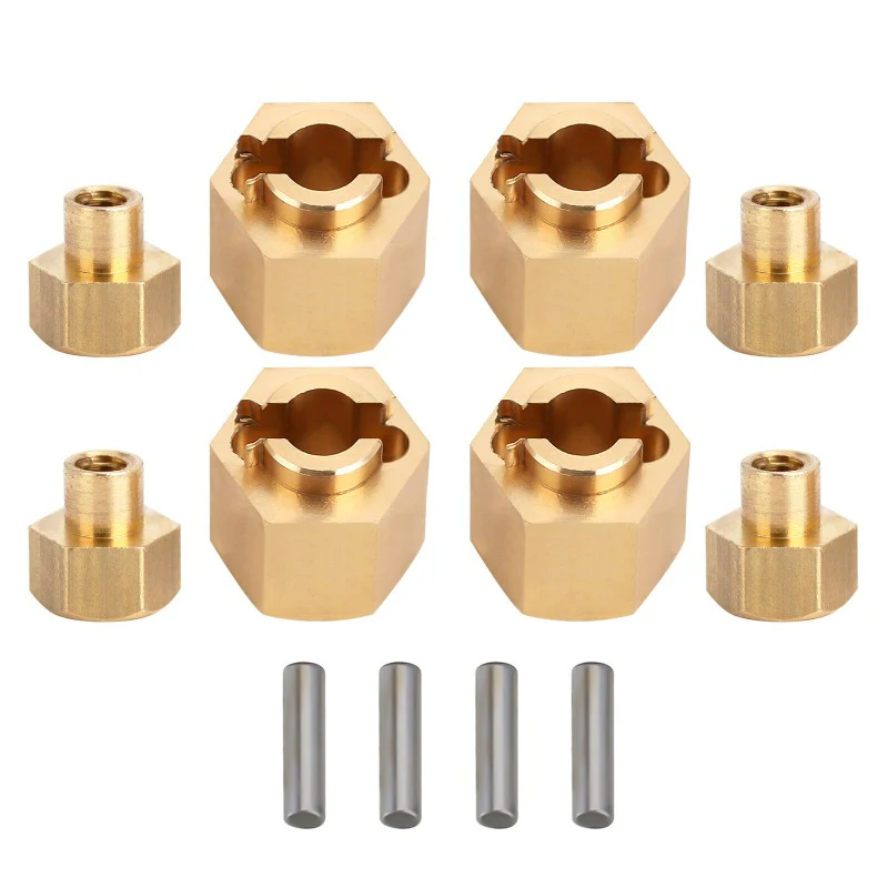 INJORA 7mm Brass Wheel Hex Hub Extenders for Axial SCX24 AX24 - Image 10