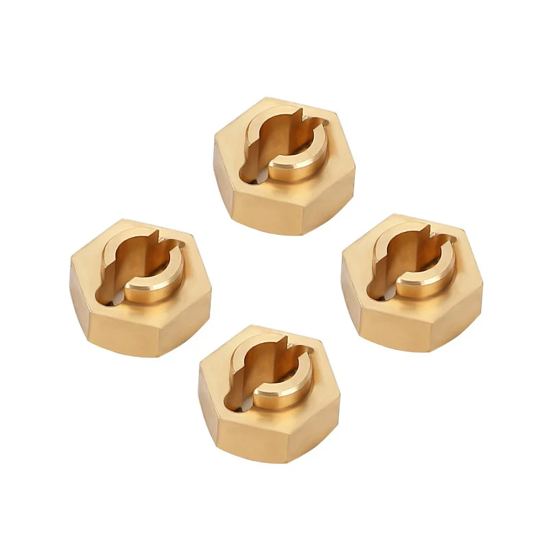 INJORA 7mm Brass Wheel Hex Hub Extenders for Axial SCX24 AX24 - Image 3