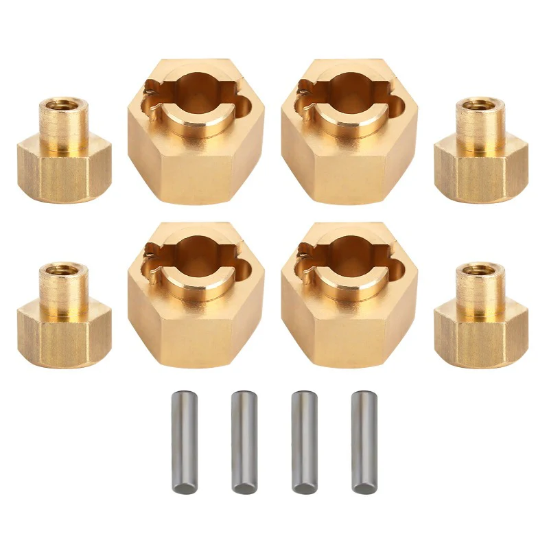 INJORA 7mm Brass Wheel Hex Hub Extenders for Axial SCX24 AX24 - Image 8