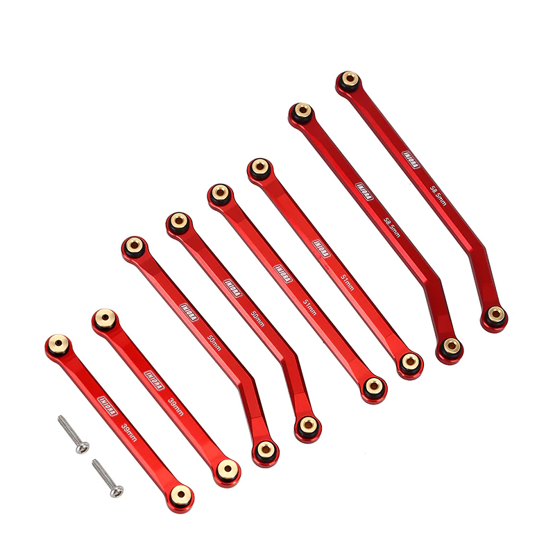 INJORA 8PCS Aluminum High Clearance 4 Links Set for SCX24 C10 JLU Bronco Base Camp 4Runner - Image 13