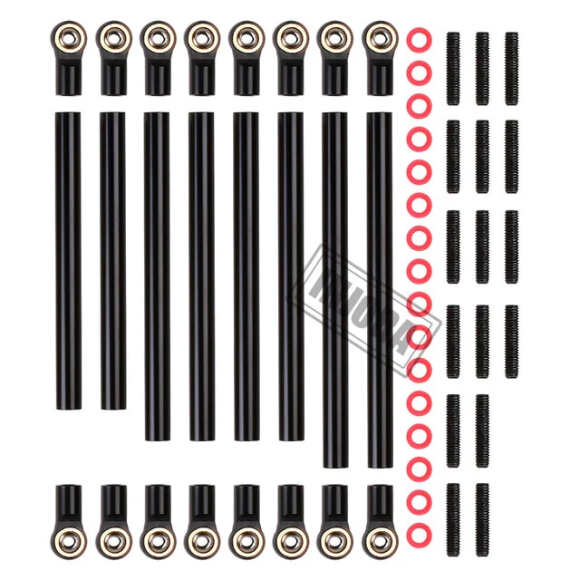 INJORA 8pcs/lot Aluminum Link Rod Unassembled Kit for Axial SCX10 - Image 6
