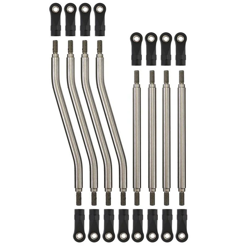 INJORA 8pcs/set Steel Link Plastic Rod End for Axial 1/10 Capra 1.9 4WD UTB AXI03004 - Image 3