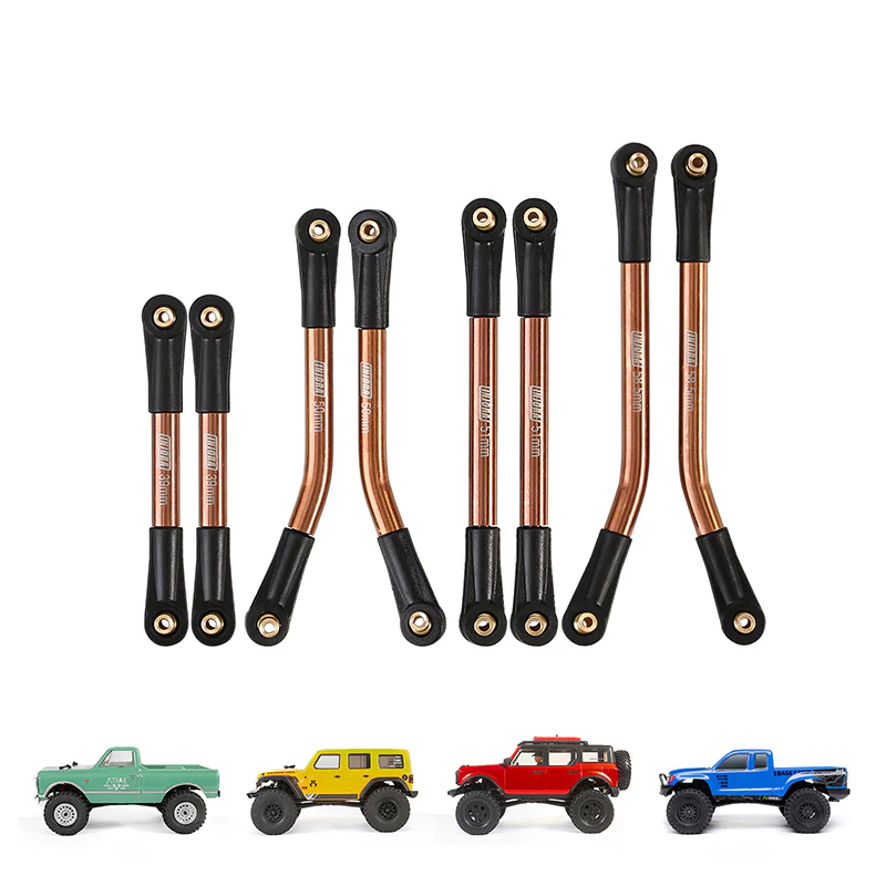 INJORA 8PCS Stainless Steel High Clearance 4 Links Set for SCX24 C10 JLU Bronco Base Camp 4Runner - Image 12