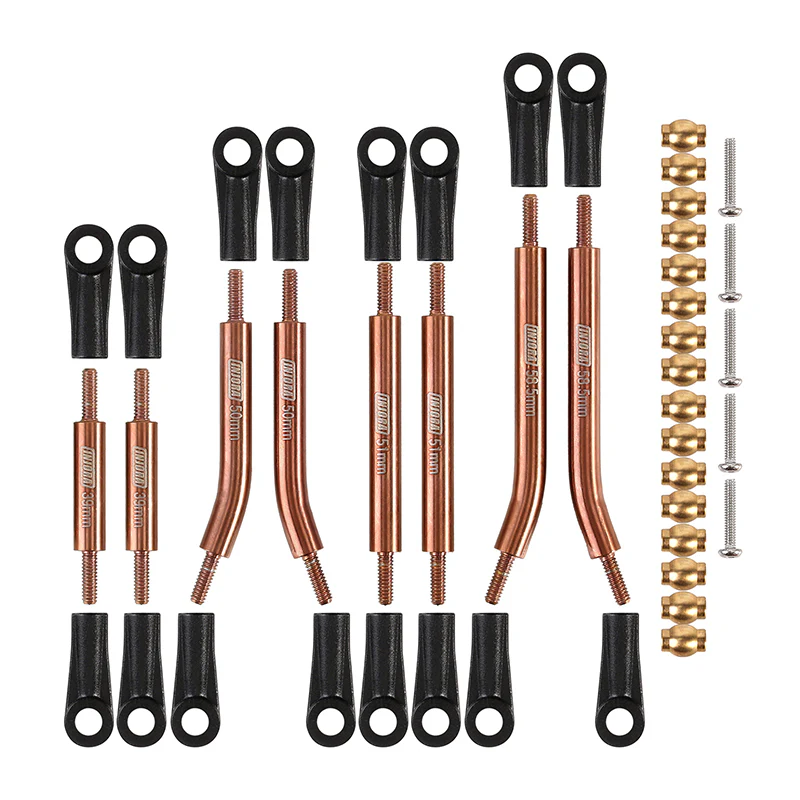 INJORA 8PCS Stainless Steel High Clearance 4 Links Set for SCX24 C10 JLU Bronco Base Camp 4Runner - Image 13