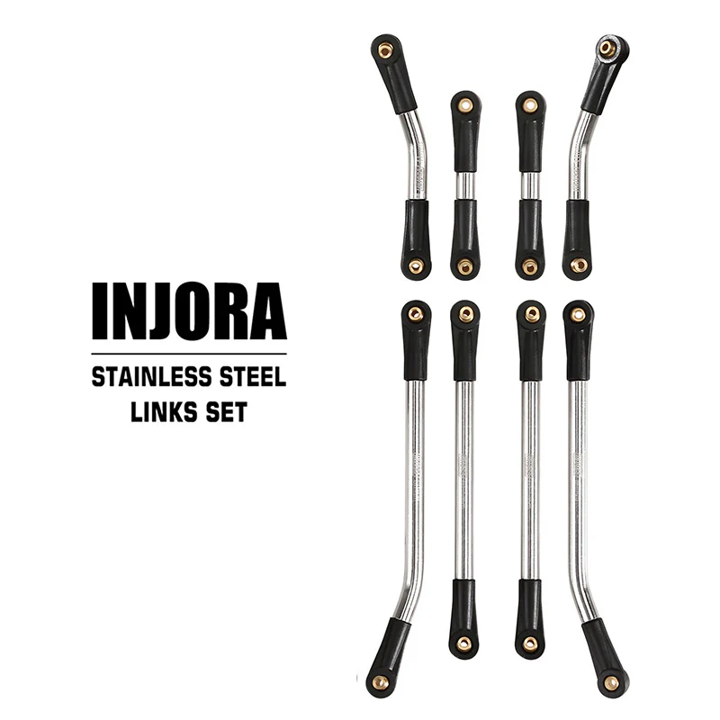 [Clearance Sale] INJORA 8PCS Stainless Steel High Clearance 4 Links Set for Axial SCX24 Deadbolt Betty - Image 2