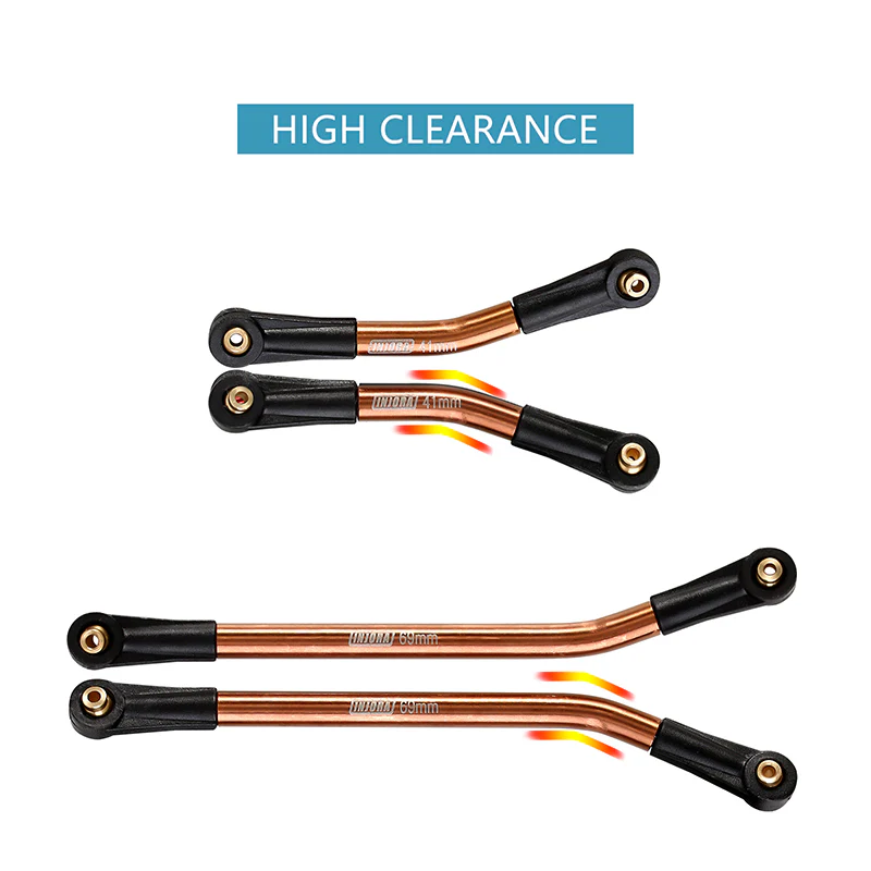 [Clearance Sale] INJORA 8PCS Stainless Steel High Clearance 4 Links Set for Axial SCX24 Deadbolt Betty - Image 8