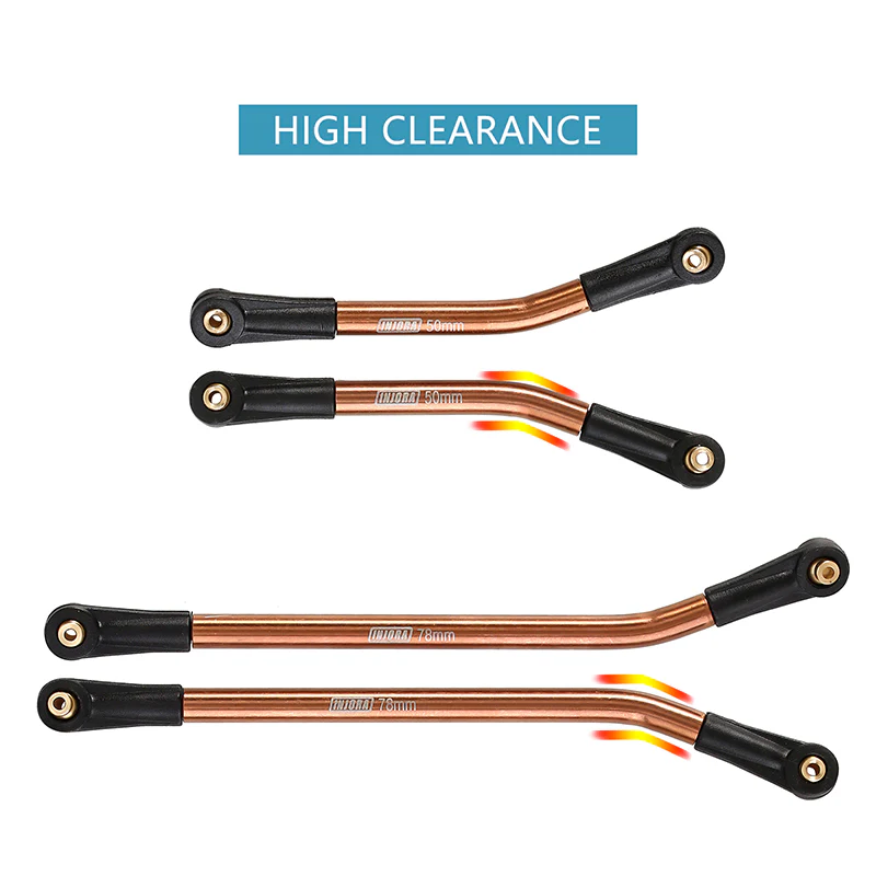 INJORA 8PCS Stainless Steel High Clearance 4 Links Set for Axial SCX24 Gladiator Power Wagon - Image 16