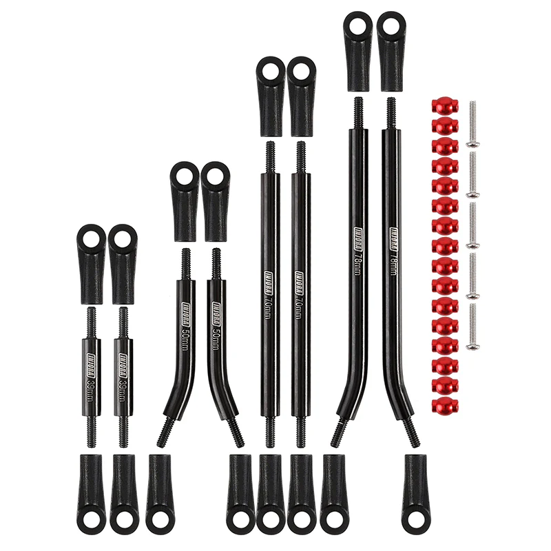INJORA 8PCS Stainless Steel High Clearance 4 Links Set for Axial SCX24 Gladiator Power Wagon - Image 3