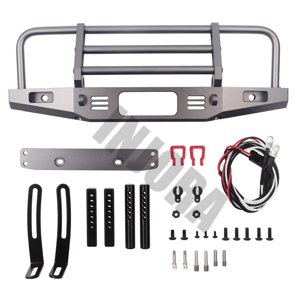 INJORA Adjustable Metal Front Bumper for TRX4 SCX10 & SCX10 II - Image 13