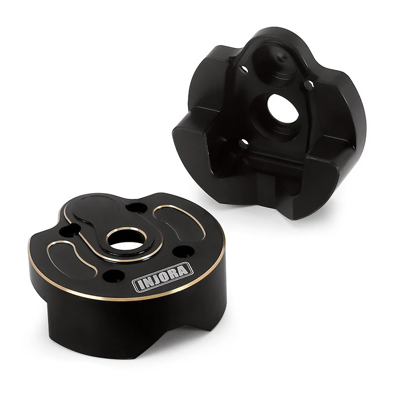 INJORA Black Coating Portal Steering Knuckle Caps for SCX10 III Capra 1.9 - Image 3