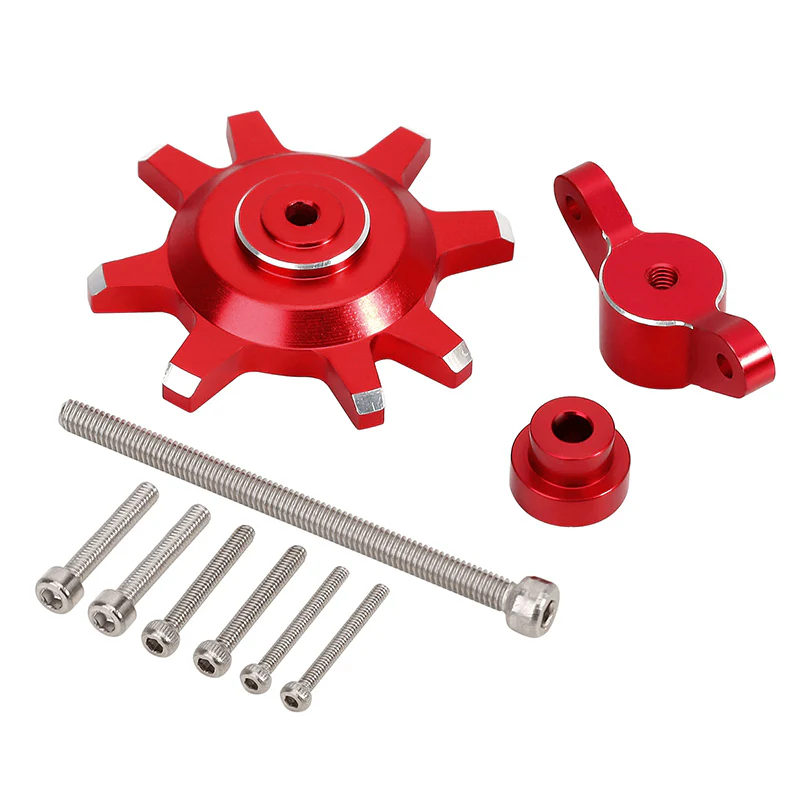 INJORA Black/Red Metal Tire Assembly Disassembly Auxiliary Tool for 1.9 2.0 2.2 Inch Beadlock Wheels - Image 3