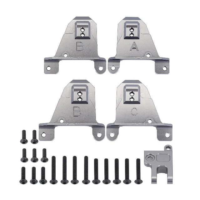 INJORA CNC Aluminum Alloy Front & Rear Shock Towers Mount for Traxxas TRX4 #8216